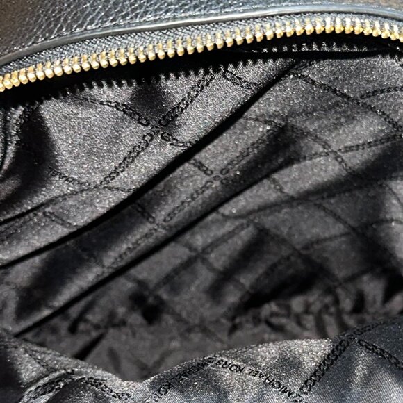 Michael Kors Brooklyn‎ Large Black Pebbled Leather Gold Hardware - Picture 6 of 6